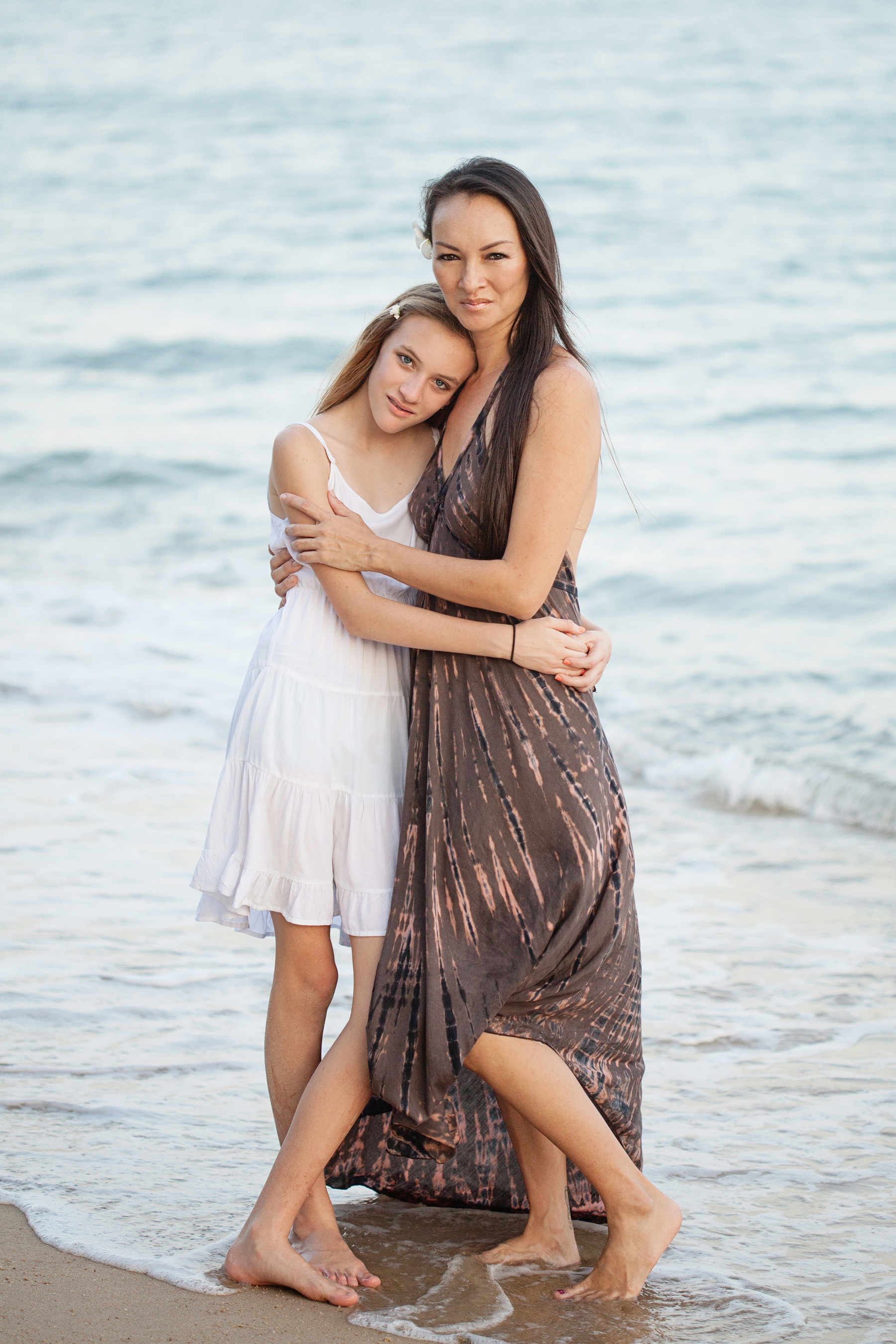 Mother and Daughter beach portrait