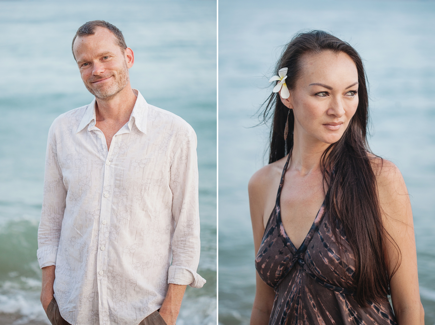 Lifestyle couples portraits at the beach