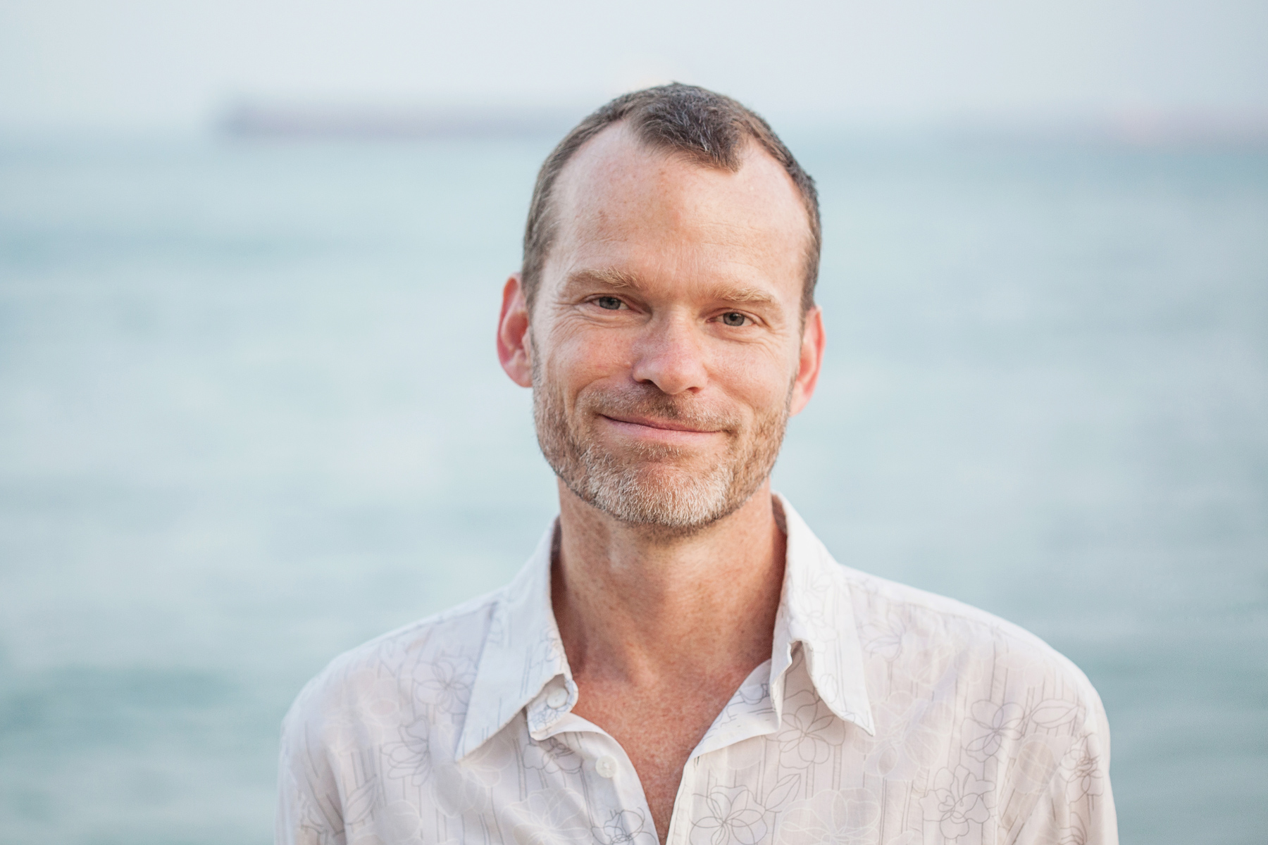 Men's portrait at the beach 